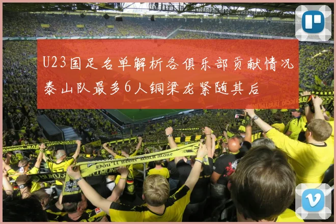 U23国足名单解析各俱乐部贡献情况泰山队最多6人铜梁龙紧随其后